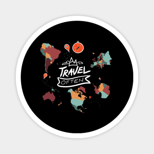 traveling around the world Magnet